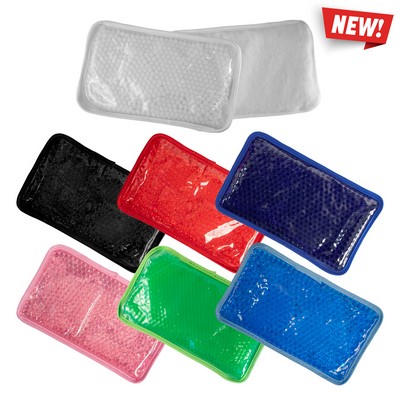 Plush Rectangle Gel Beads Hot/ Cold Pack