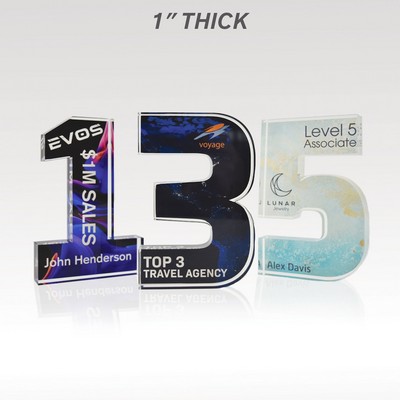 1" Acrylic Numerals Style 1 – Traditional Series